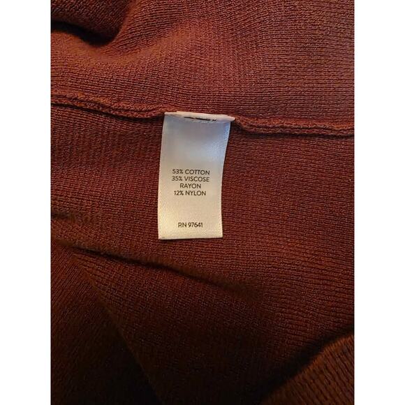 J.Jill Double-Knit Nutmeg Sweater Jacket, PL,Ike New - Picture 4 of 5